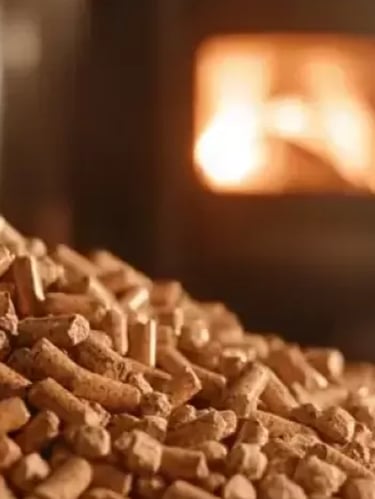 Doğal ahşap pelet torbası – soba ve kazan kullanımı için