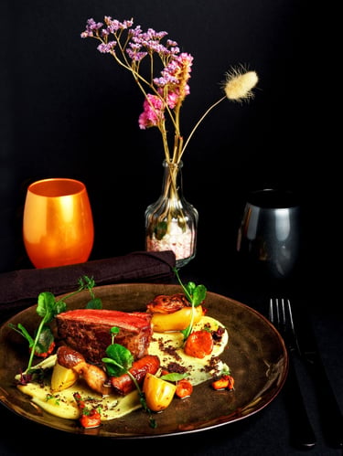 photographie de nature morte restaurant gastronomique le frelon d or thierry le moel photographe