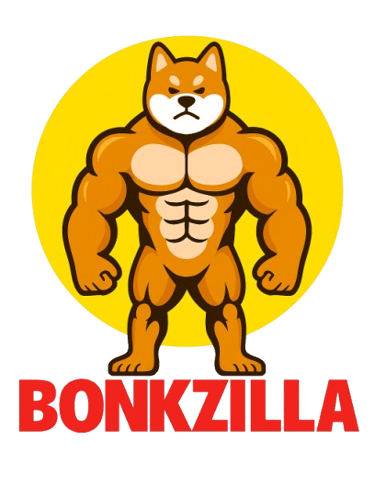 a dog with a dog on the back of a sign that says bonkzi