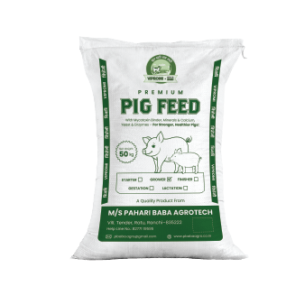 Balanced pig grower feed for weight gain