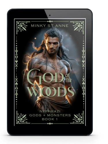 Cover for God of the Woods featuring Vyran the god of the title