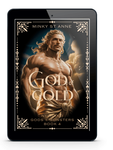 Cover for God of Gold featuring Aurum the god of the title