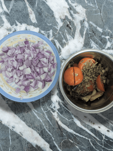 vegetables for rajma recipe 