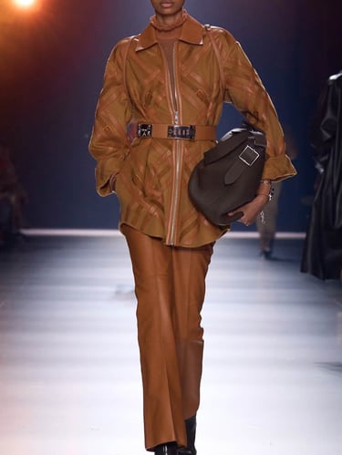 Ann Gior Makeup Artist for Hermès on model Ugbad Abdi