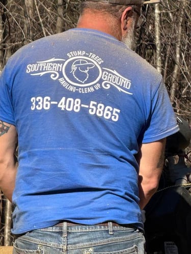 View of Lonnie's back.