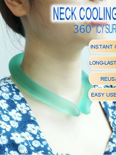 Neck cooling tube, cooling collar, frozen  necklace