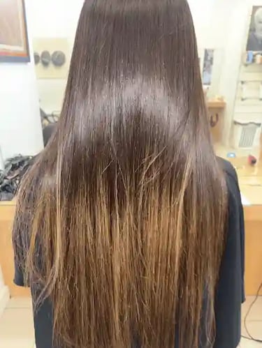 après lissage tanin