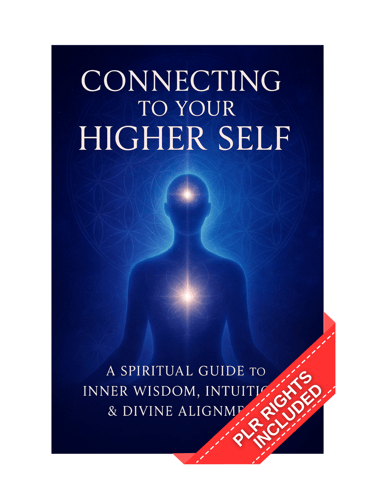 Connecting to Your Higher Self ebook cover – spiritual awakening and intuition guide, instant PDF do