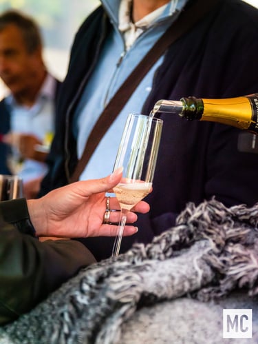 soirée partenaire coupe de champagne
