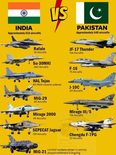 India Pak AF comparison