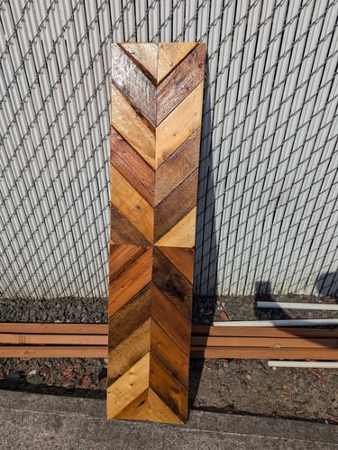 a wooden chevron wooden chevron pattern