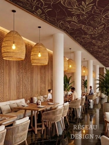 design restaurant haute savoie interieur