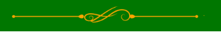 Elegant gold flourish scroll horizontal divider on a dark green background for decorative design.