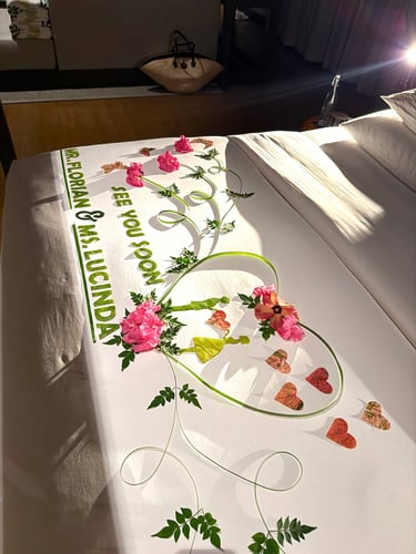 kudadoo maldives bed decoration service
