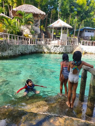 a dip into the refreshing water of Kansanto Springs