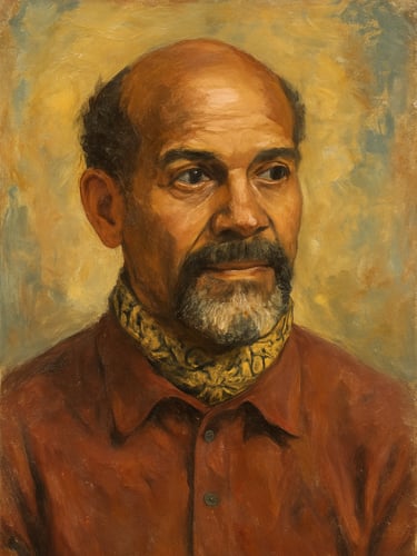 Image of Ronald Moody the sculptor.