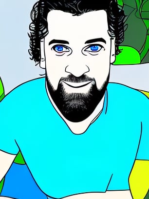 DIBUJO CREADO POR ANTONI VICENS, AUTORETRATO
