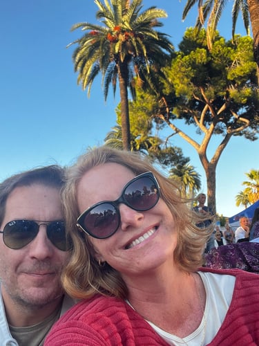 Flavia and Paolo in Nice