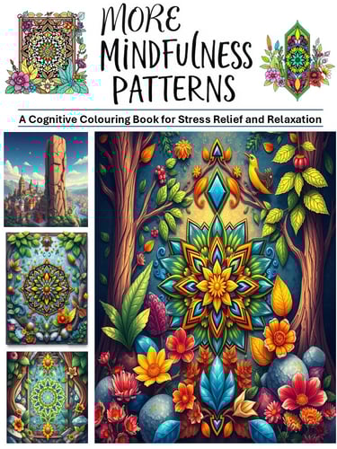 More Mindfulness Patterns Colouring Book cover