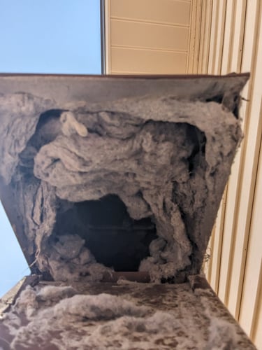 Roof vent for clothes dryer in South Fort Myers