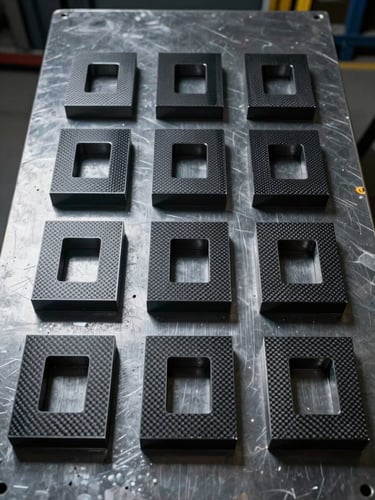 Piezas industriales fabricadas con corte láser de alta precisión por Fusion Laser en León GTO