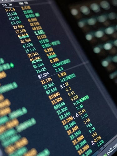 Tight macro shot of a dark terminal screen displaying active network connection logs in cyan and amber text, shallow depth of field, mechanical keyboard glow in the background.