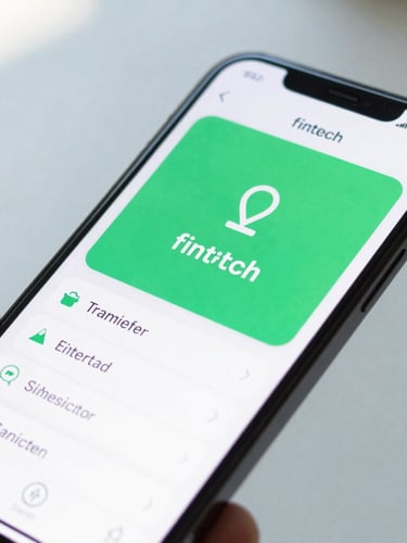 A close-up of a modern smartphone displaying a clean fintech transfer application with a green success screen, bright natural daylight, shallow depth of field