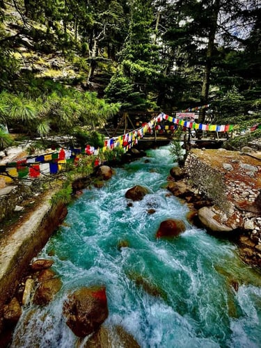 Ganga Harshil Valley in route to Gangotri