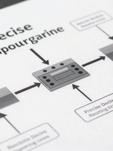 Precise vector schematic showing raw data sources connecting to a central automated reporting pipeline, clean slate background.