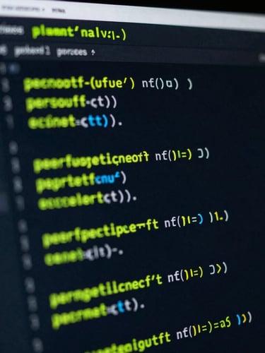 Extreme close-up of clean code blocks interacting with a dark-themed UI dashboard, low-key dramatic lighting, neon cyber-lime accents, sharp macro focus, 35mm