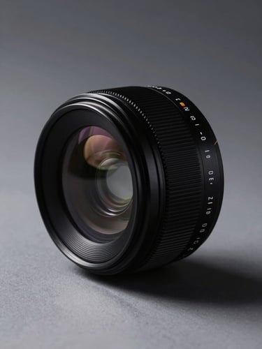 Extreme close-up of a high-contrast physical product mockup with sharp, defined studio shadows on a cool gray background.