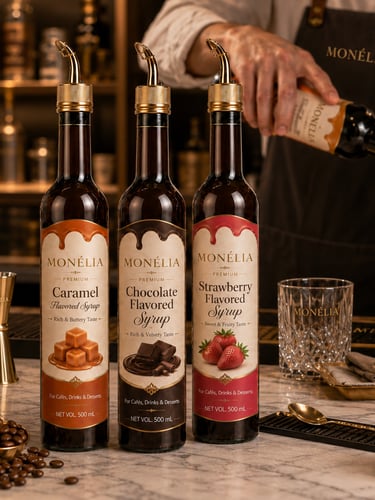 MONÉLIA Premium Syrups for professional cafés and beverage creators