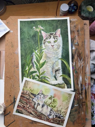 Pet Portraits by artist Tracy Christina