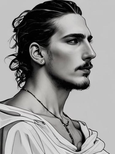 a man with a beard and a beard