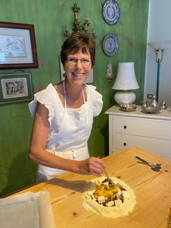 Michele Lenze making authentic pasta dough