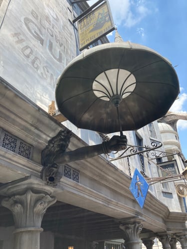 Harry Potter Hogsmeade Reaching Arm Lamp Post