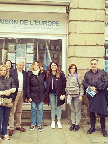 Présentation de la Maison de l’Europe de Rennes par Michel Dorin, le président