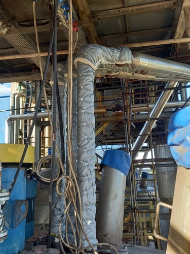 isolação térmica removível para indústria química e petroquímica, isolação removível para tubulação