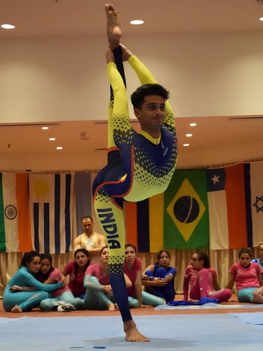 Dr. Nhehern Acharya world yoga champion