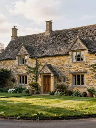 A country cottage similar to houses in Stroud Valleys.