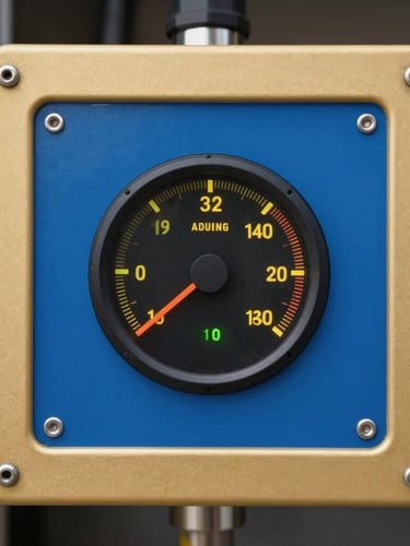 Close-up of a trailer temperature control panel glowing with precise telemetry readings, secured cargo visible in background, sharp focus, industrial lighting