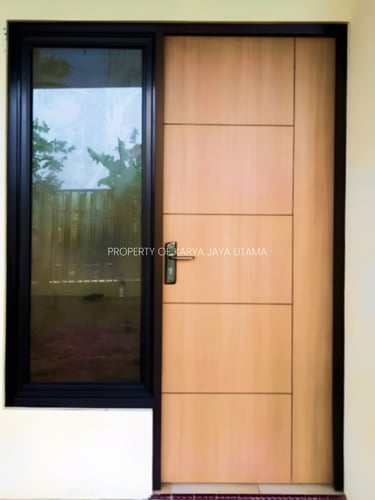 Pintu SWP lapis HPL untuk proyek rumah tinggal