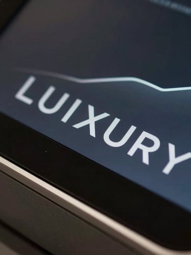 Extreme close-up of a minimalist luxury checkout interface on a dark screen, showing clean typography, silver accent lines, and a smooth growth curve graph in the background, sharp chiaroscuro lighting.