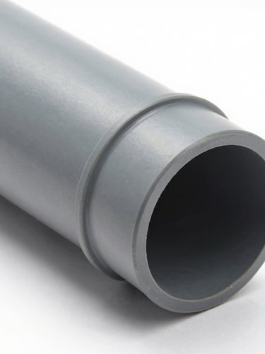 Technical studio shot of a gray slotted PVC cable duct, showing precise finger spacing and durable wall thickness, isometric angle, high clarity.