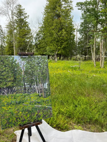 Painting "My Marsh" shown on site - just finished.