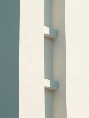 A minimalist abstract digital infrastructure diagram, clean geometric lines, soft teal and warm white tones, bright natural daylight, 35mm