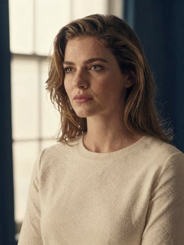 A medium-close portrait of Antoinette T Cole in a warm champagne-toned studio, looking thoughtful and confident, soft window light, depth of field, 35mm.