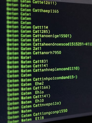 Extreme close-up of a monitor screen showing a terminal payment confirmation line — green text on near-black background, a single transaction hash and timestamp visible, flat studio lighting, no reflections, no human faces, framed tight to the screen surface