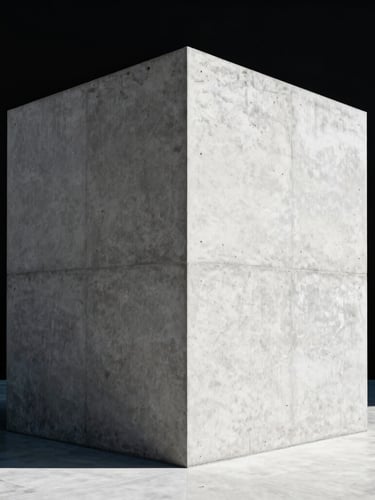 Ultra-wide minimalist architectural photography of a stark concrete monolith in Zurich, sharp high-contrast studio lighting, deep shadows, 35mm