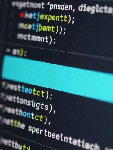 Extreme close-up of an interactive UI component with a neon-cyan active state, syntax-highlighted code block visible in the background, ultra-fine 1px borders.